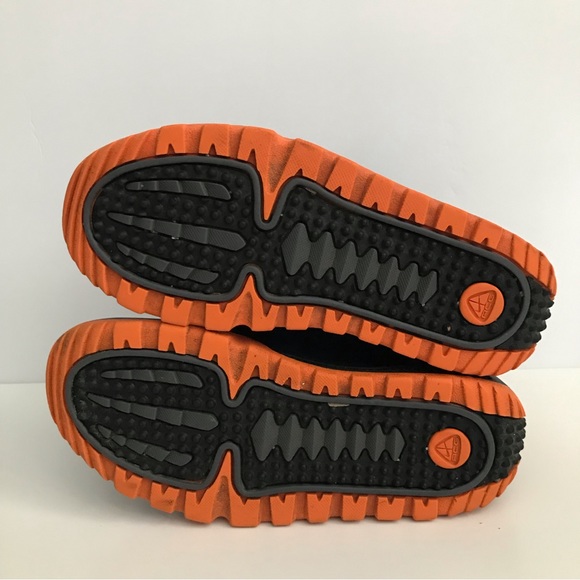Vintage 2000 Nike ACG Govy Black Grey Orange Hiking Snow Boots - Picture 7 of 10
